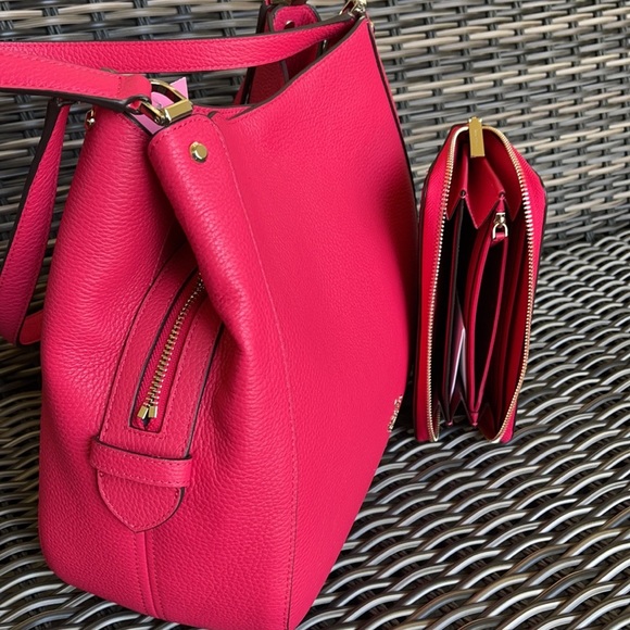 Kate Spade leila md triple compartment shoulder bag & leila lg continentl wallet - Picture 9 of 16